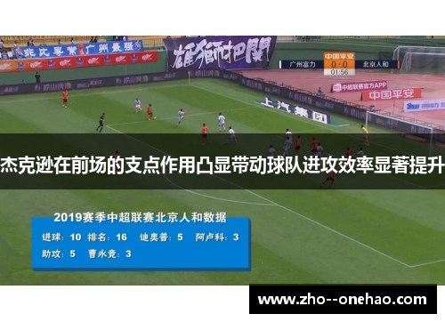 杰克逊在前场的支点作用凸显带动球队进攻效率显著提升
